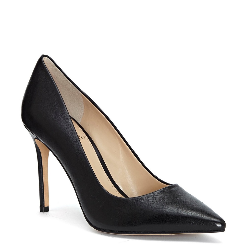 👠Vince Camuto Savilla Leather Stiletto Pumps 6.5